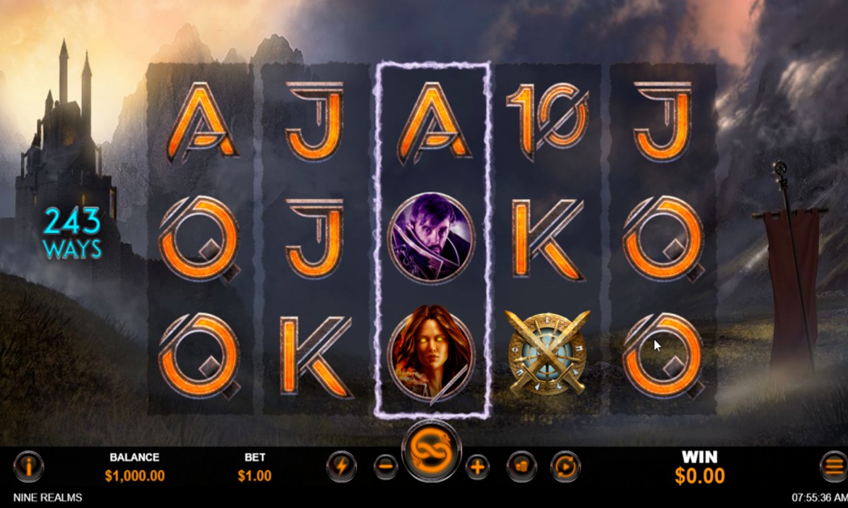 Play the Nine Realms slot at Punt Casino.