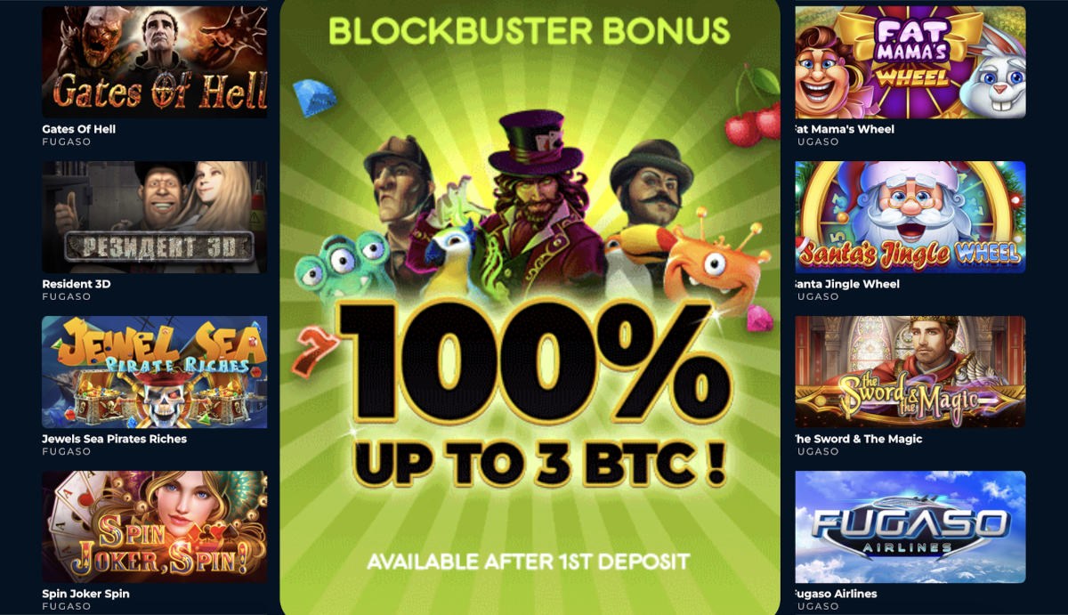 The Blockbuster Bonus at Punt Casino.