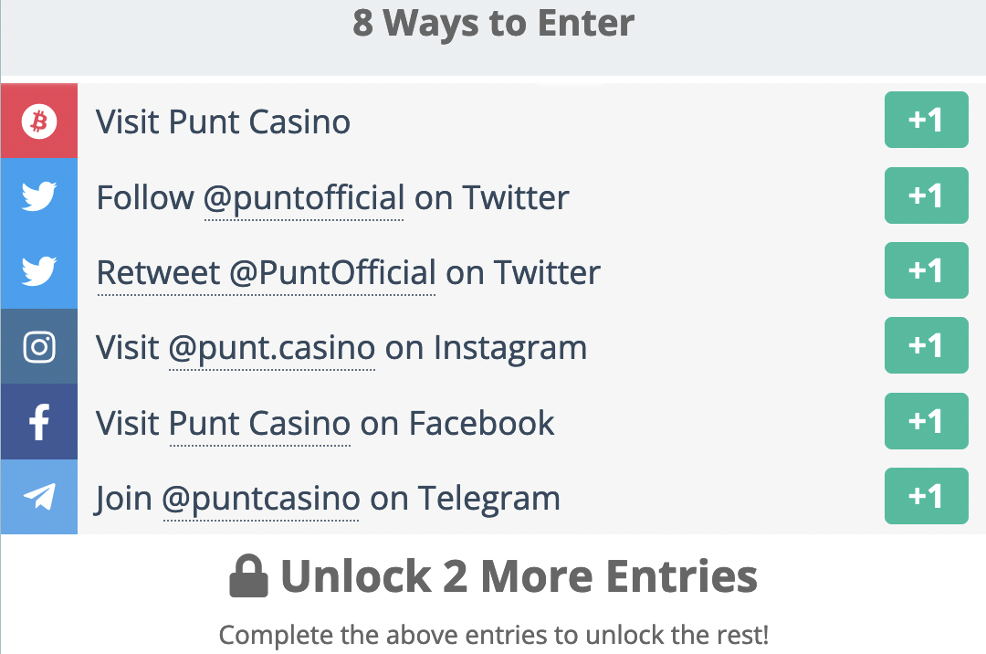 Punt Casino’s iPhone 14 giveaway can be entered by following social media channels.