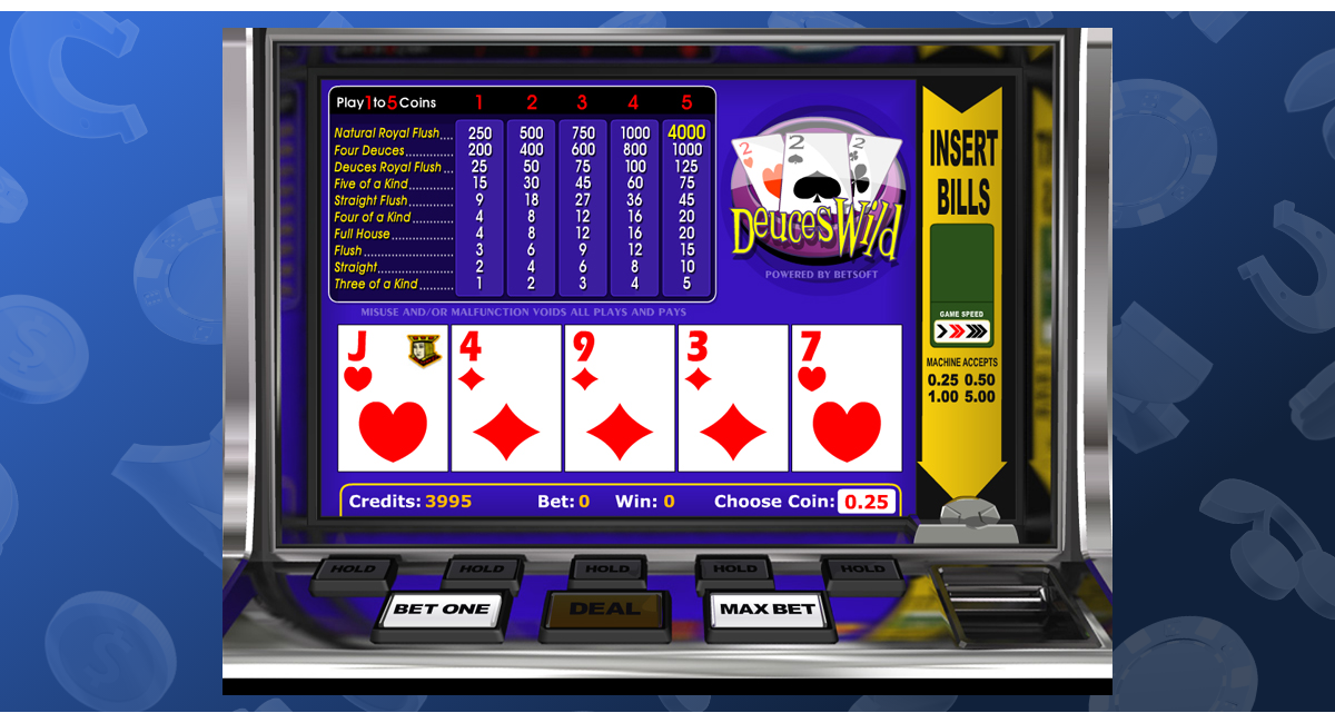 Play Deuces Wild at Punt Casino.