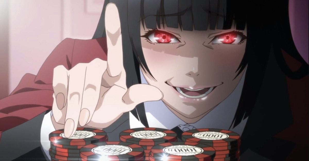 The Netflix anime series Kakegurui.