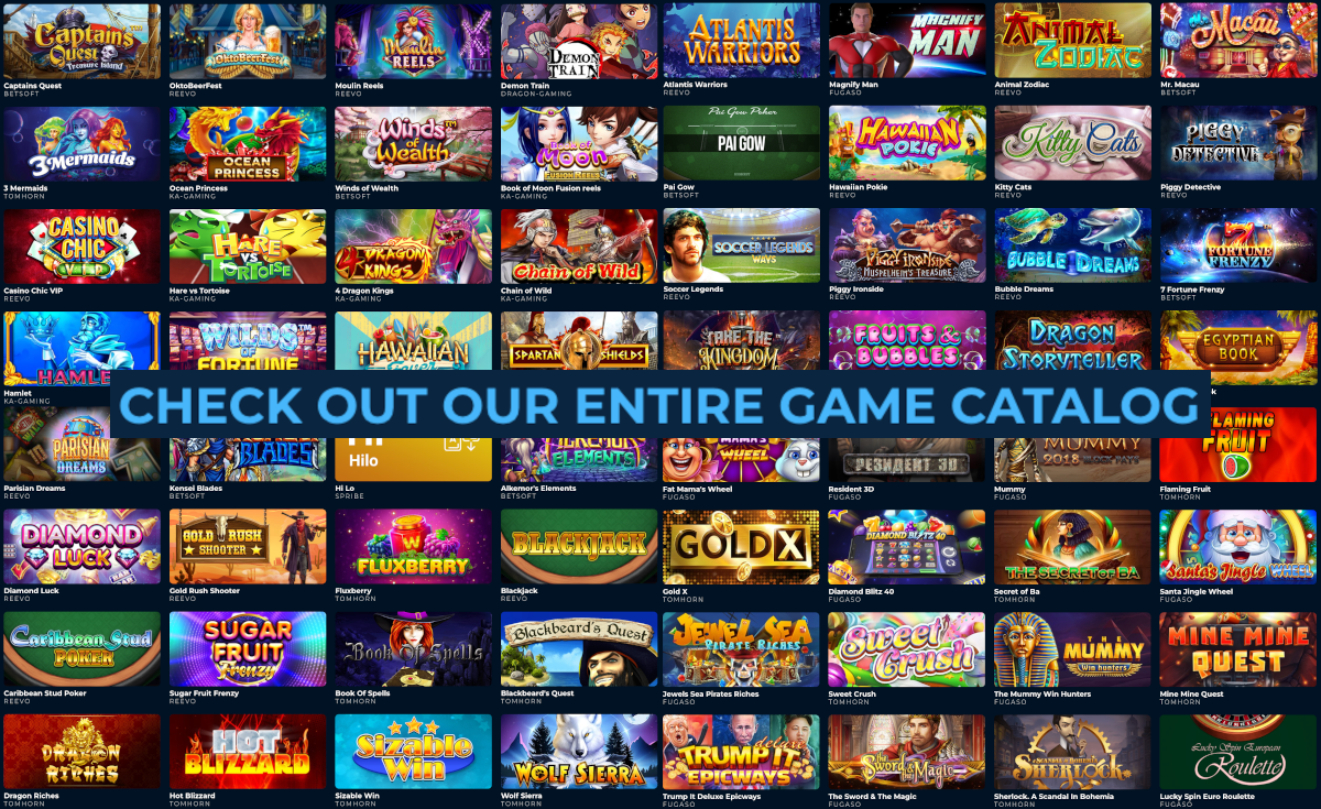 The Punt Casino games menu is filled with exciting slots and table games that can all be played using cryptocurrency.