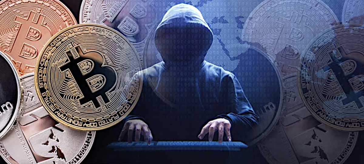 Image displaying a Bitcoin hacker.