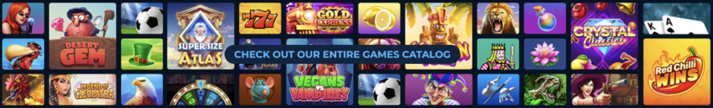 Casino games catalog at Punt Casino.