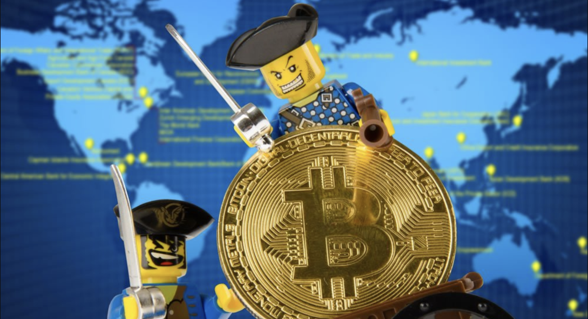 Funny image of Lego characters depicting Bitcoin's block size war.