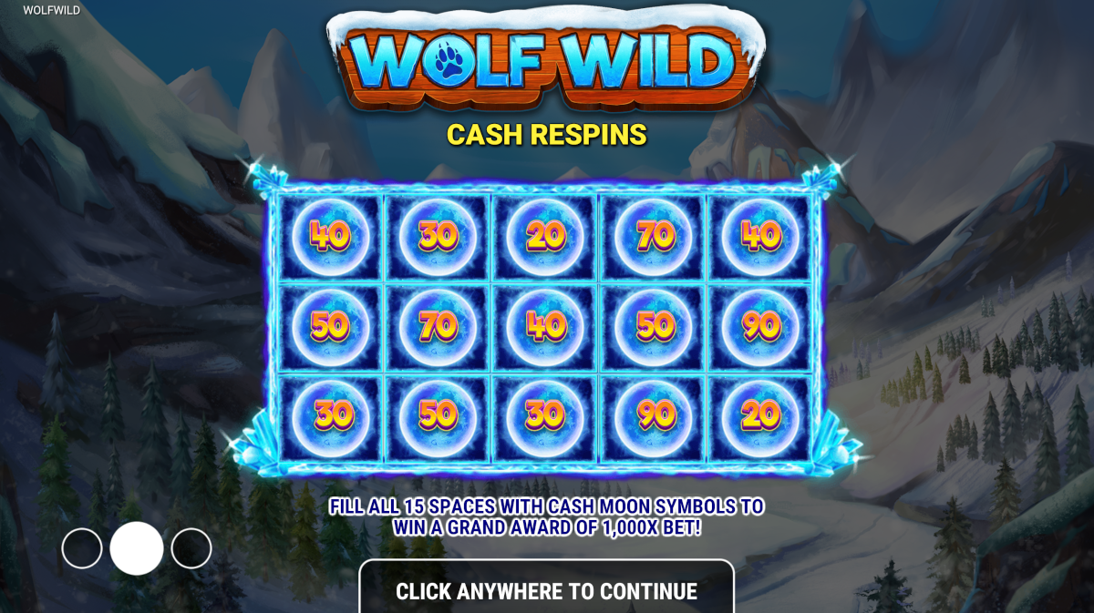 Wolf Wild slot from Reevo bonus features.