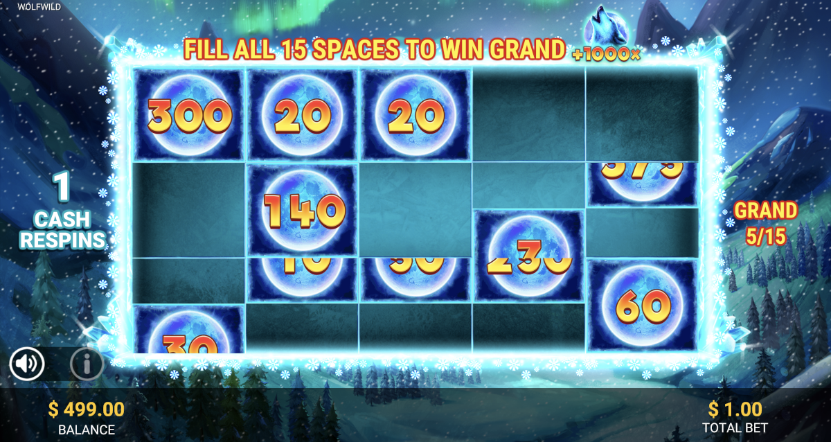 Wolf Wild slot played at Punt Casino.