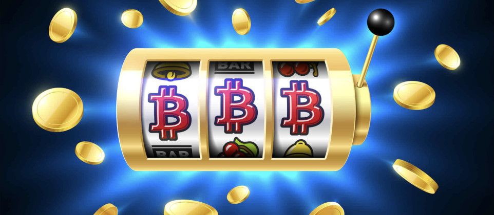 Bitcoin slot reel.