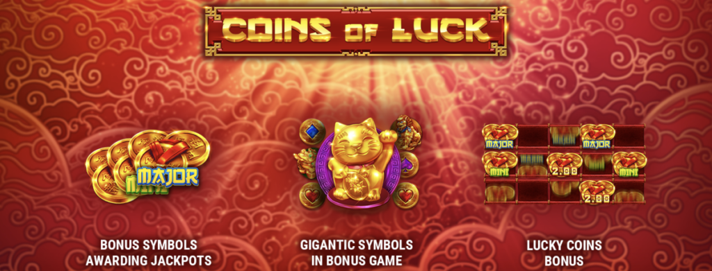 Coins of Luck slot from Betsoft Gaming at Punt Casino.