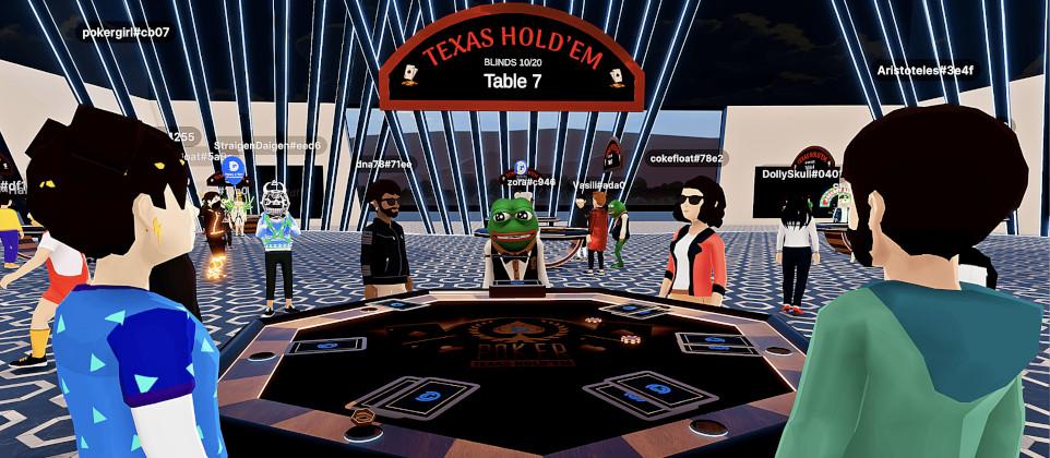 Inside a metaverse casino. Metaverse casinos are the future of bitcoin casinos.