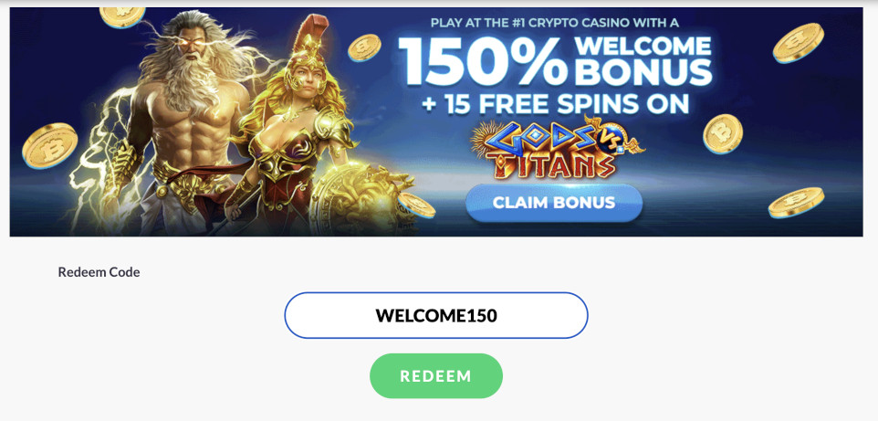 Redeeming bonus coupons at Punt Casino.