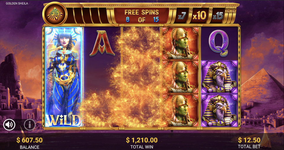 Golden Sheila slot free spins.