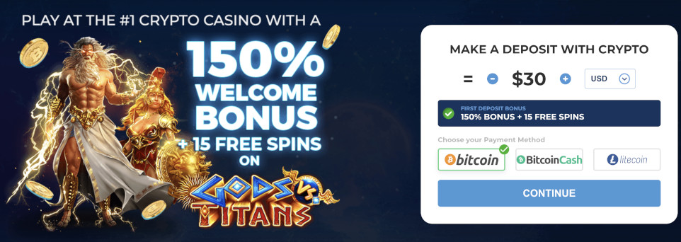 Deposit at Punt Casino for a 150% bonus and 15 free spins welcome package.